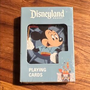 Disneyland Reaport Blue Playing Cards new never opened